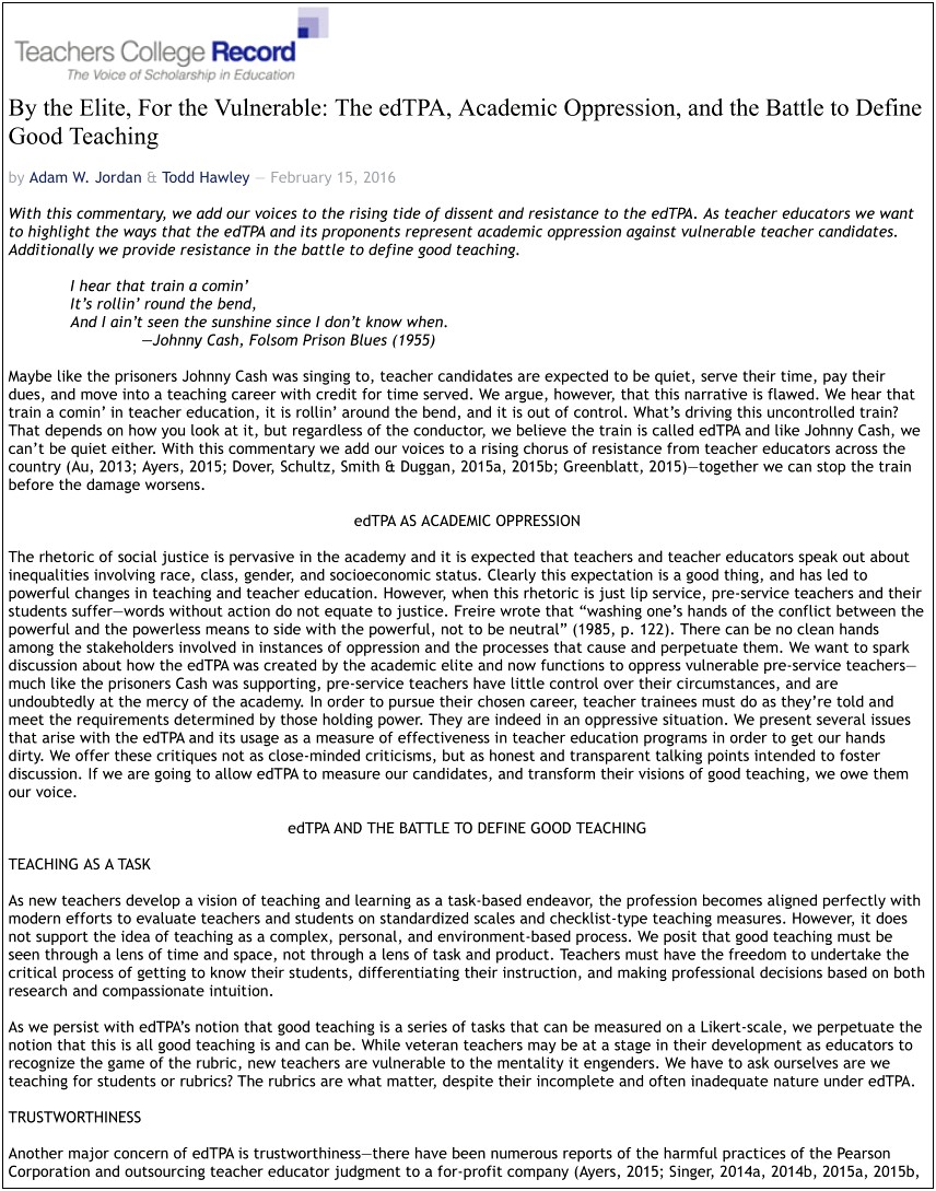 Edtpa Planning Commentary Template Social Studies