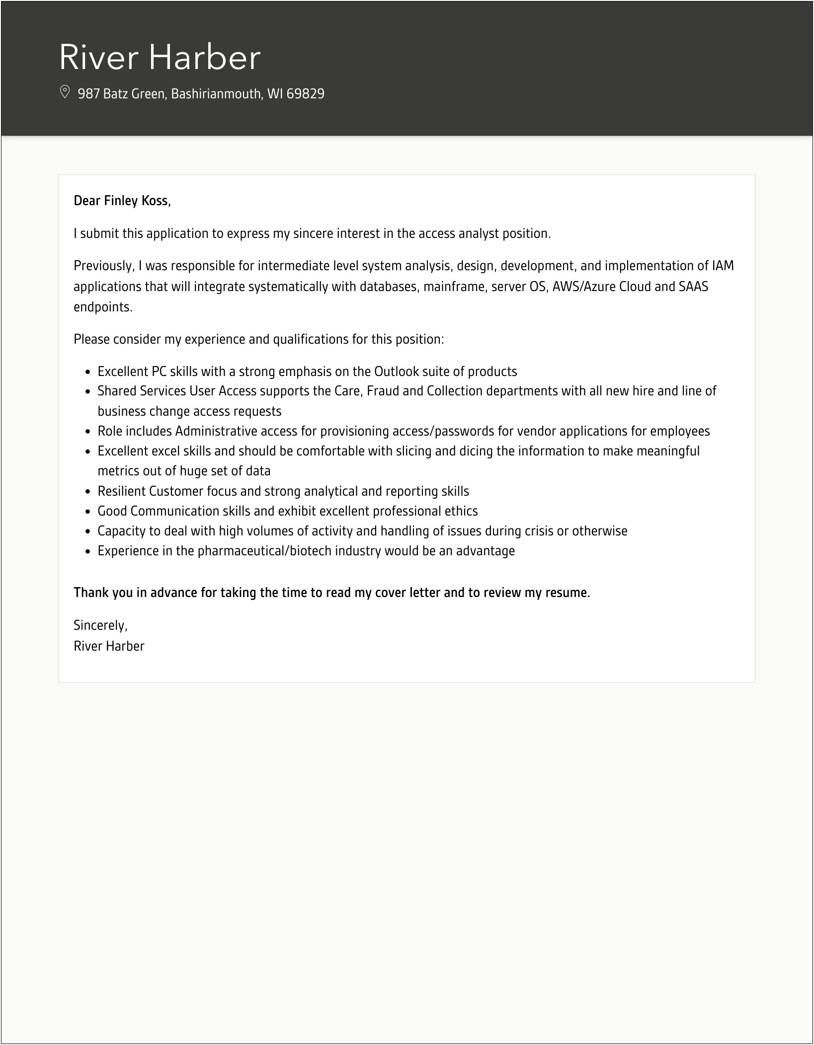 Eiu Career Sevices Cover Letter Template