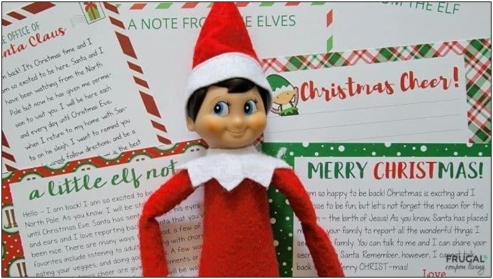 Elf On The Shelf Letter Template Blank