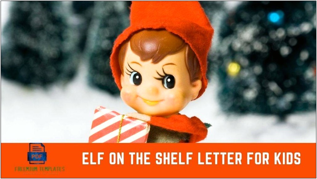 Elf On The Shelf Letter Template Doc