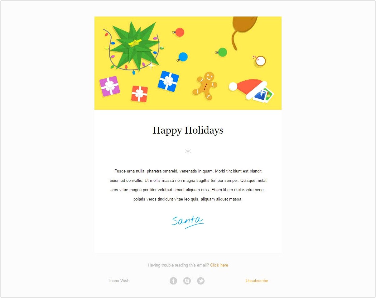 Email Wording Closed For Holiday Email Template
