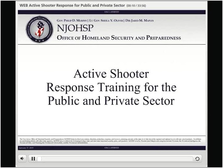 Emergency Action Plan Template Example Active Shooter