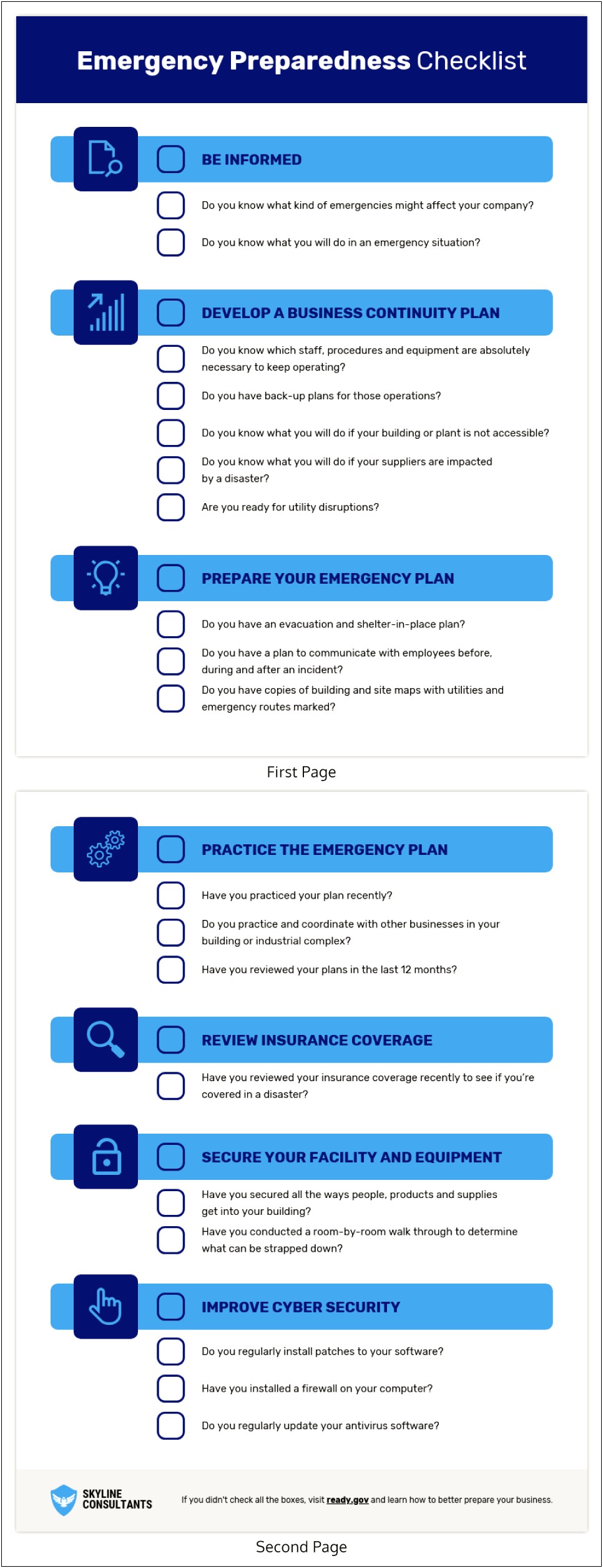 Emergency Action Plan Template For Family