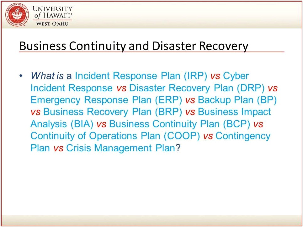 Emergency Action Plan Template For Small Business Hawaii