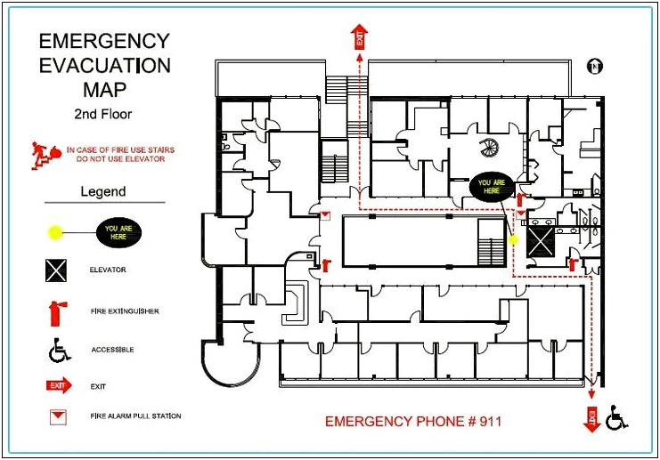 Emergency Escape Plan Template Business Physical Therapy