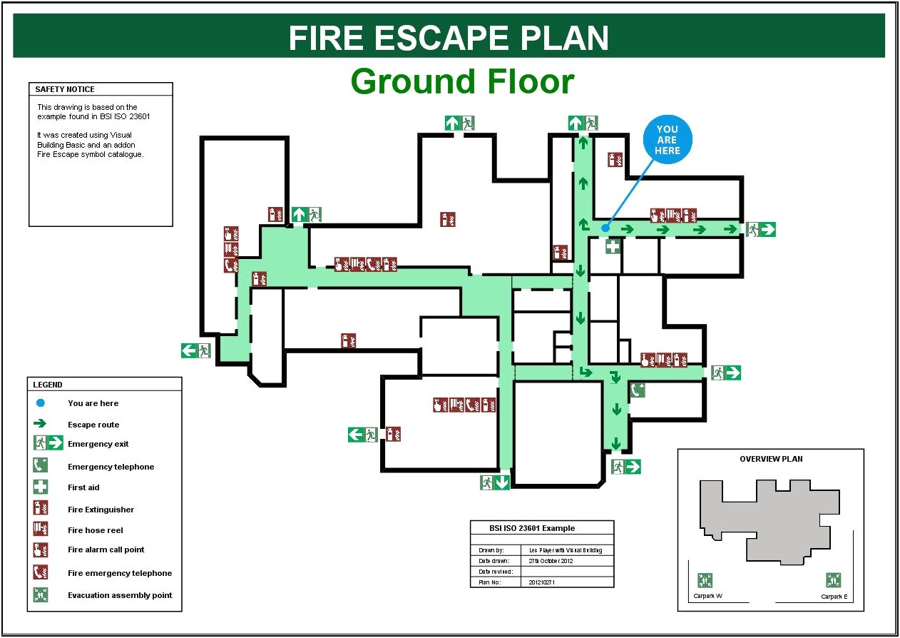 Emergency Fire Plan Template In Word