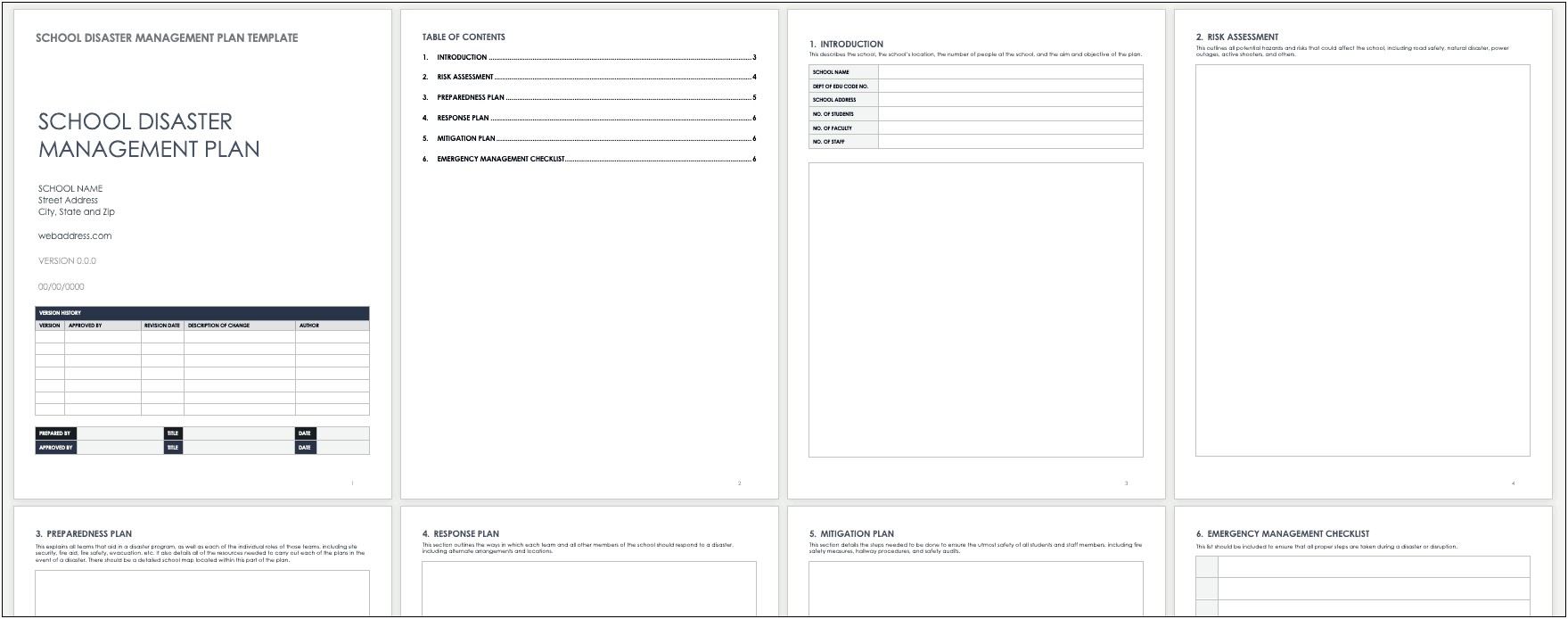 Emergency Response Action Plan Template State Of Alabama