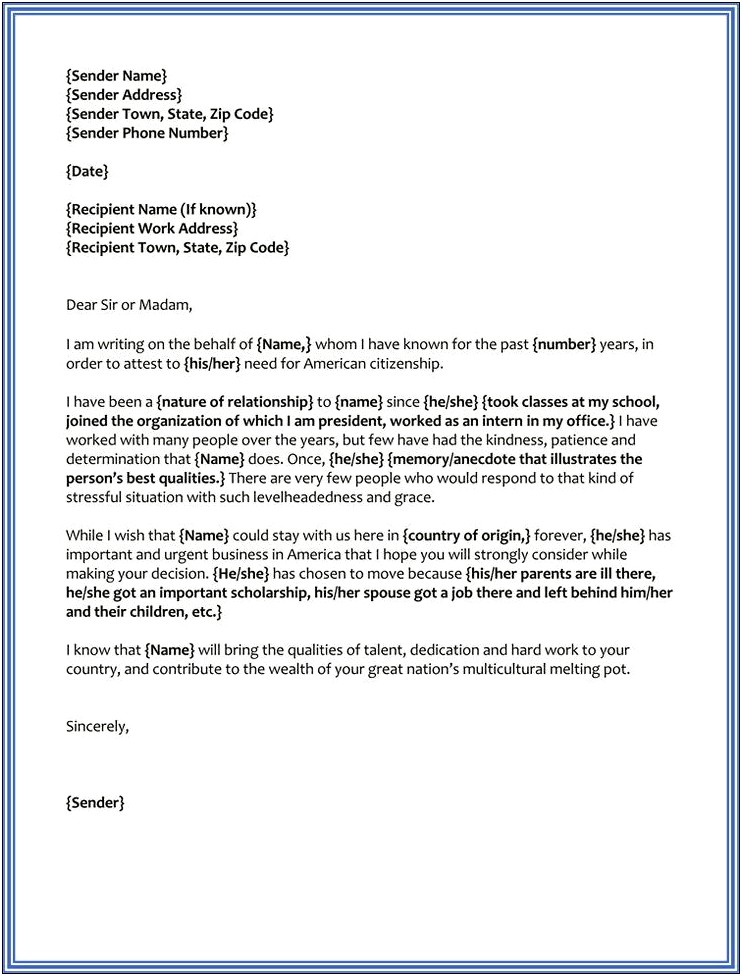 Employee Reference Letter Template For Court Case