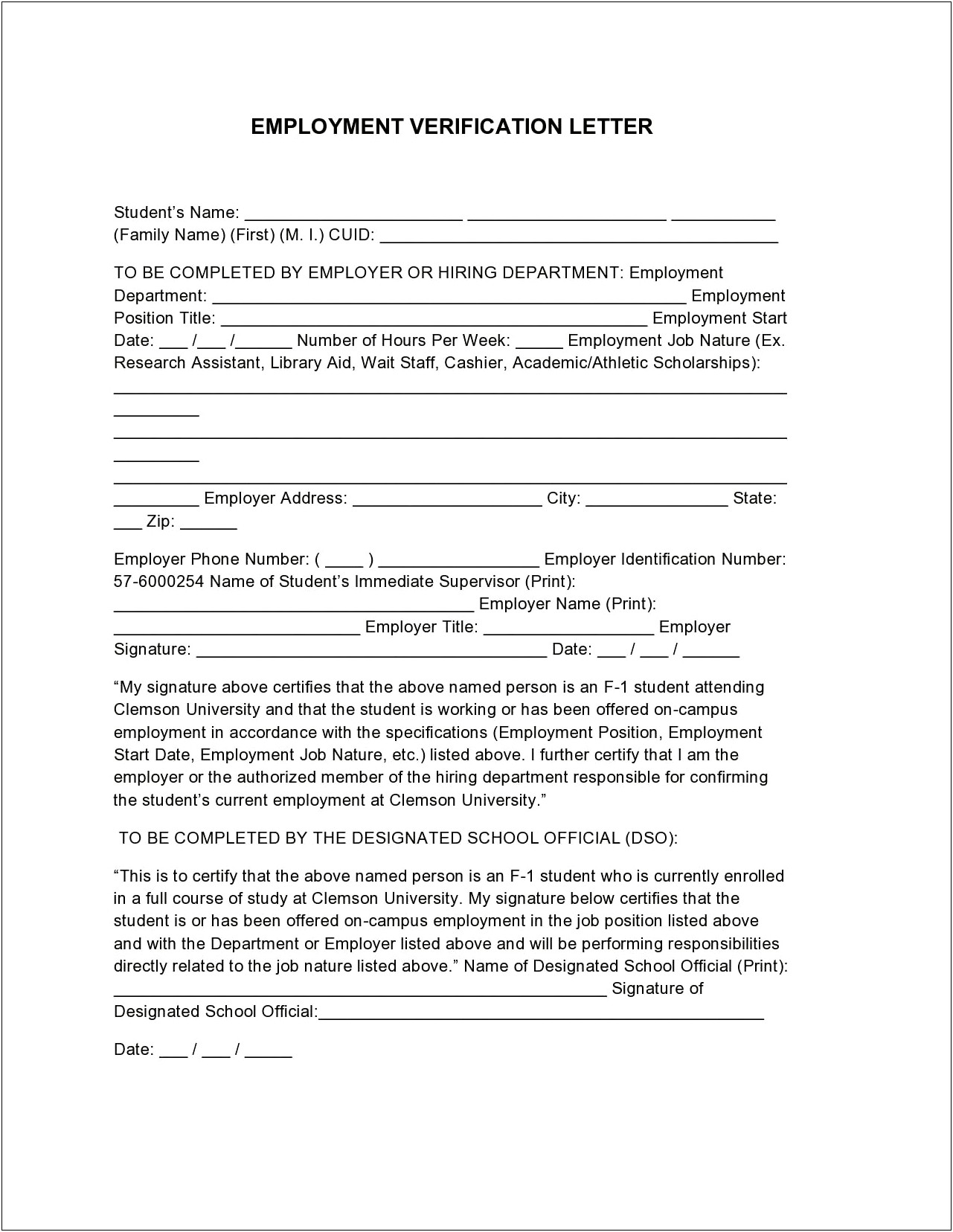 Employee Technology Certification Verification Letter Template Pdf