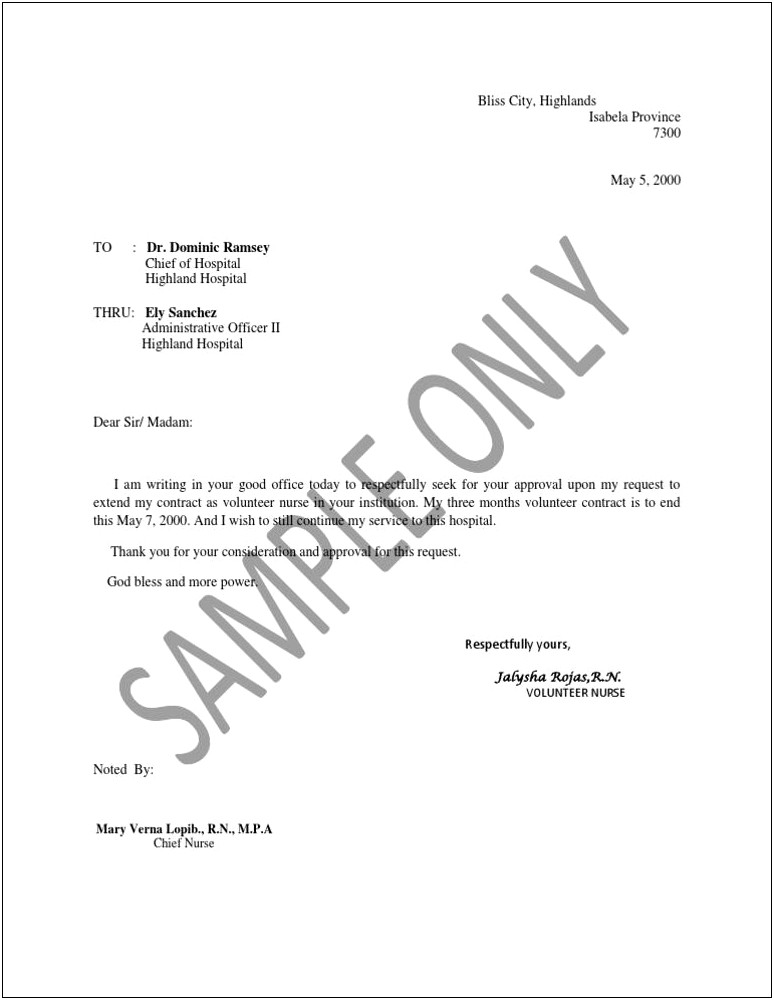 Employment Contract Renewal Letter Template Doc