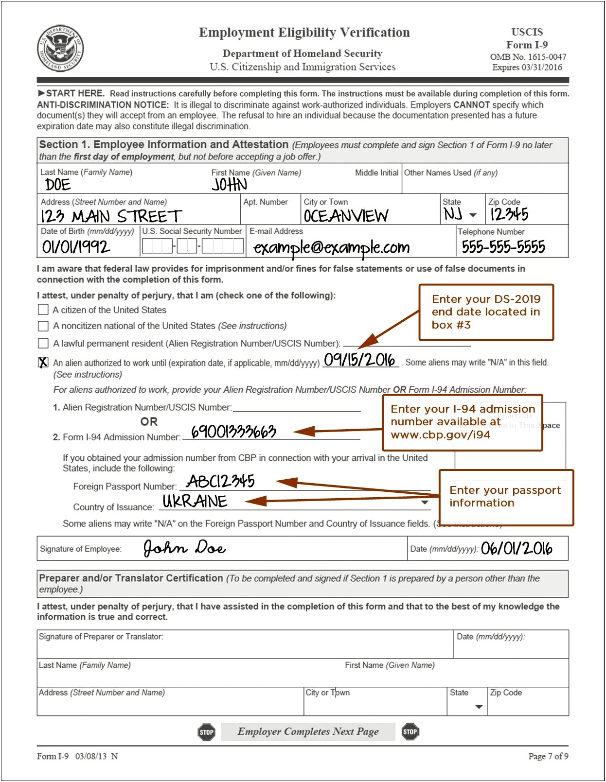 Employment Verification Letter Template For Us Visa