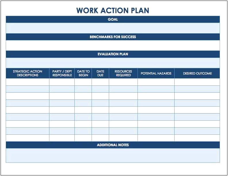 Employy Weekly Work Plan Template Examples