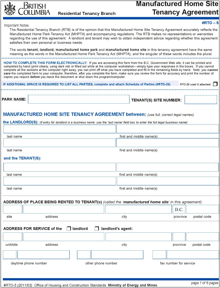 End Of Tenancy Letter Bc Template