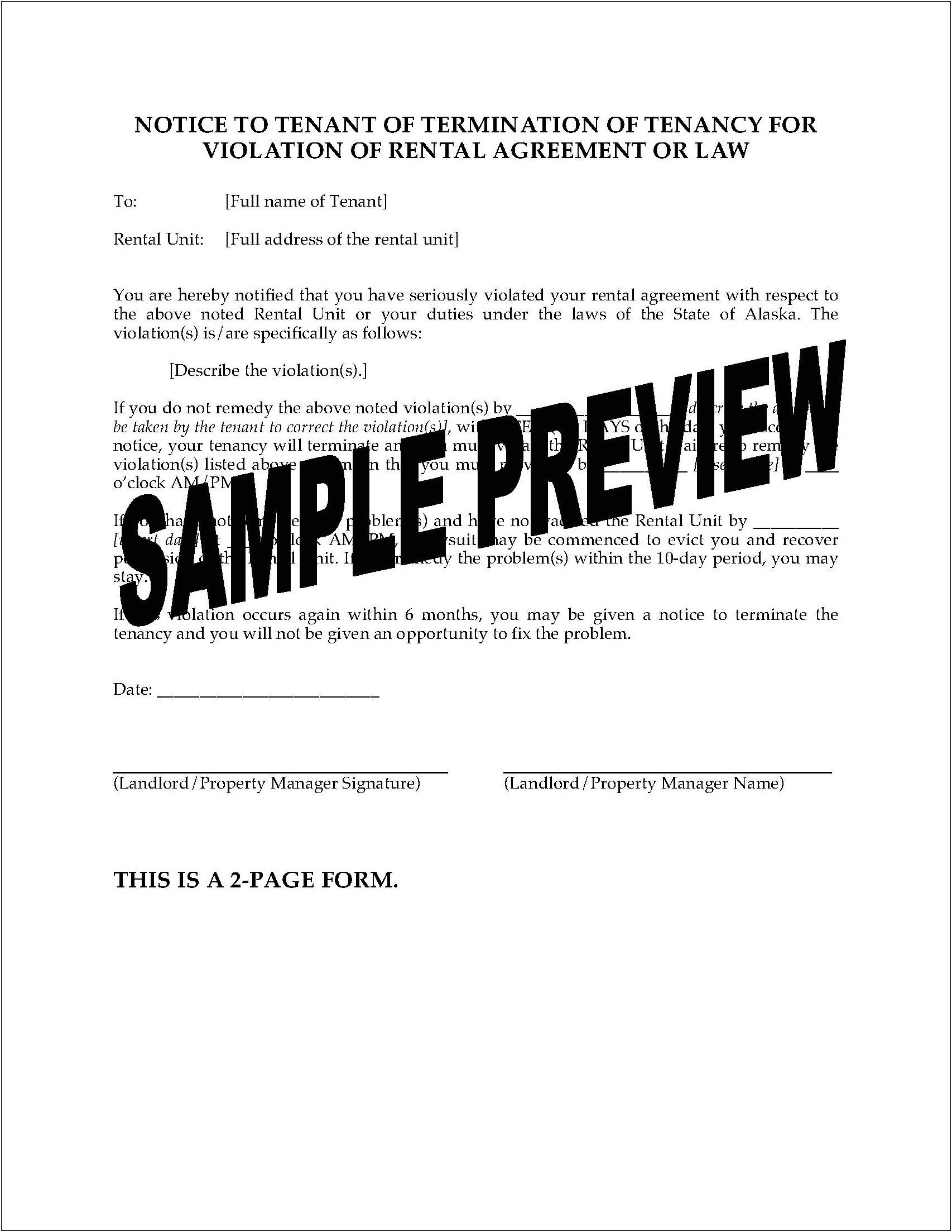 End Of Tenancy Letter Template From Tenant Nz