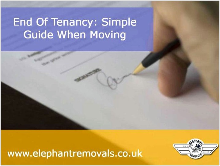 End Of Tenancy Letter Uk Template