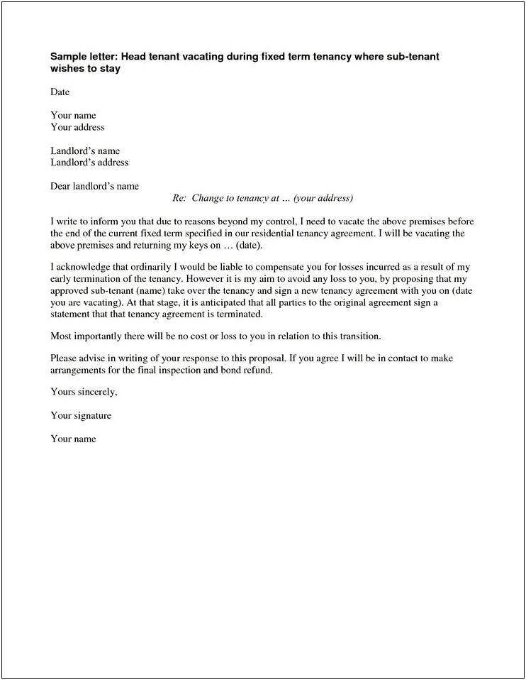 Ending Of Property Management Template Letter