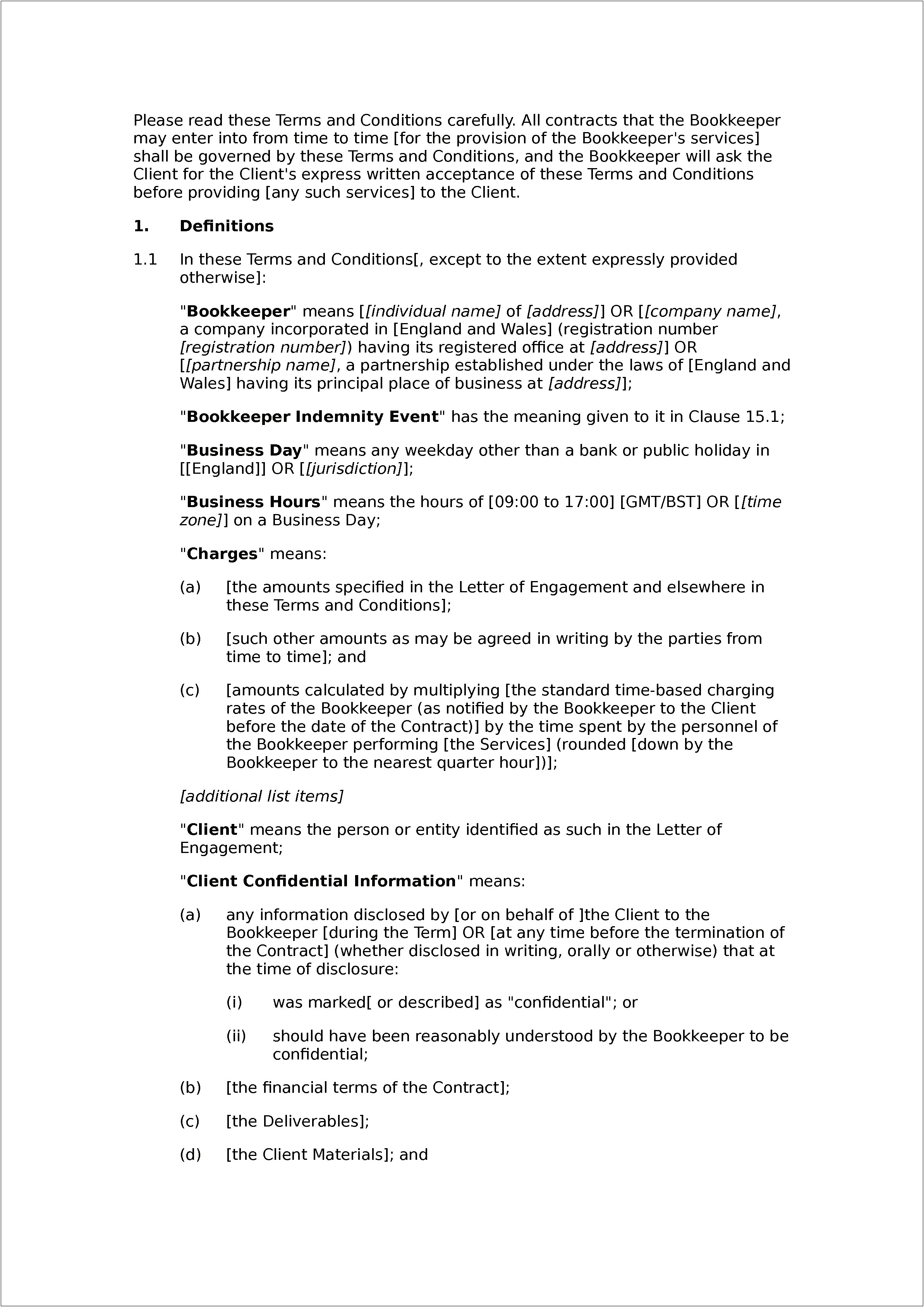 Engagement Letter Template For Accountants Uk 2018