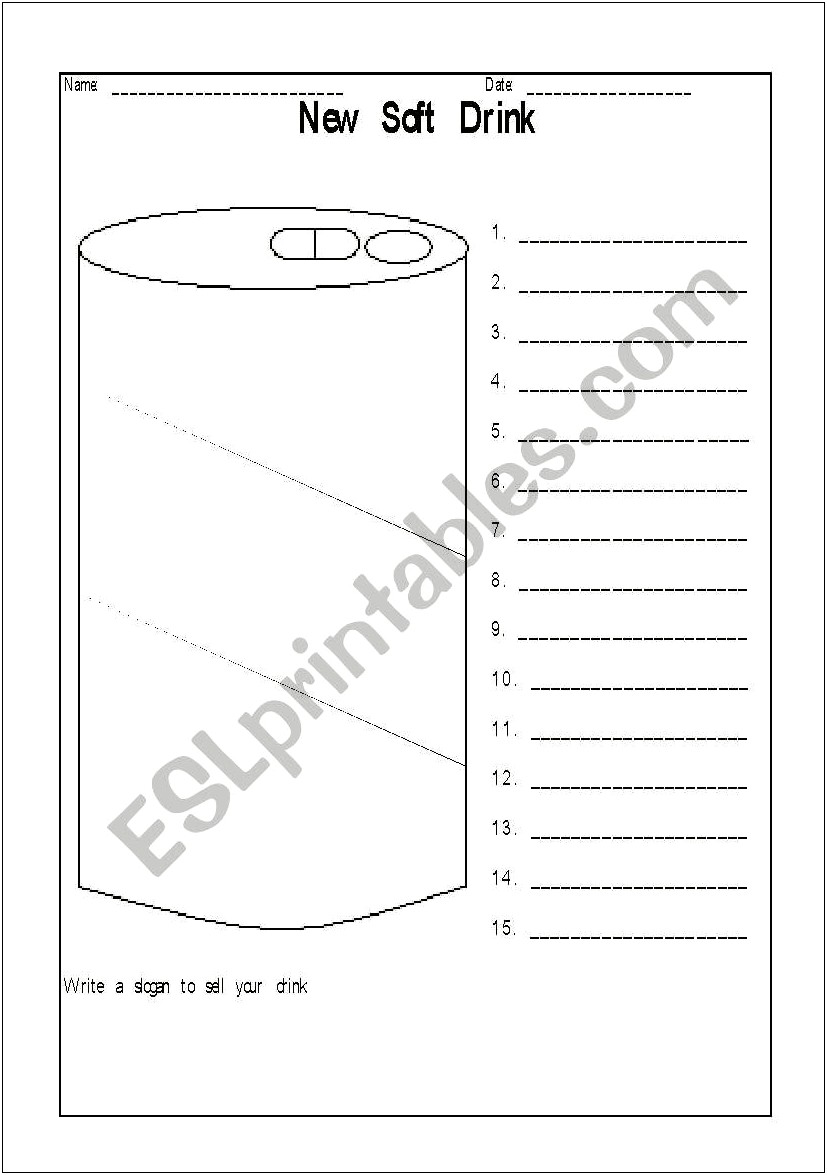 Envelope Template For Esl Lesson Plan