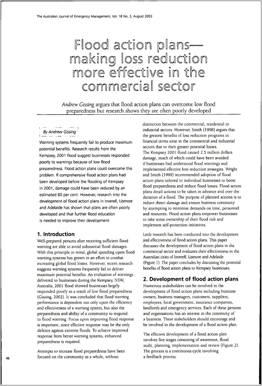 Environment Agency Community Flood Plan Template