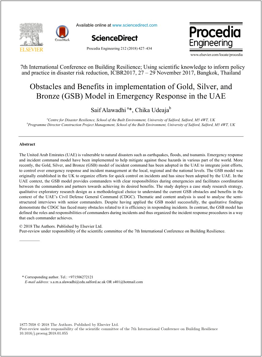 Environmental Emergency Response Plan Template Uk