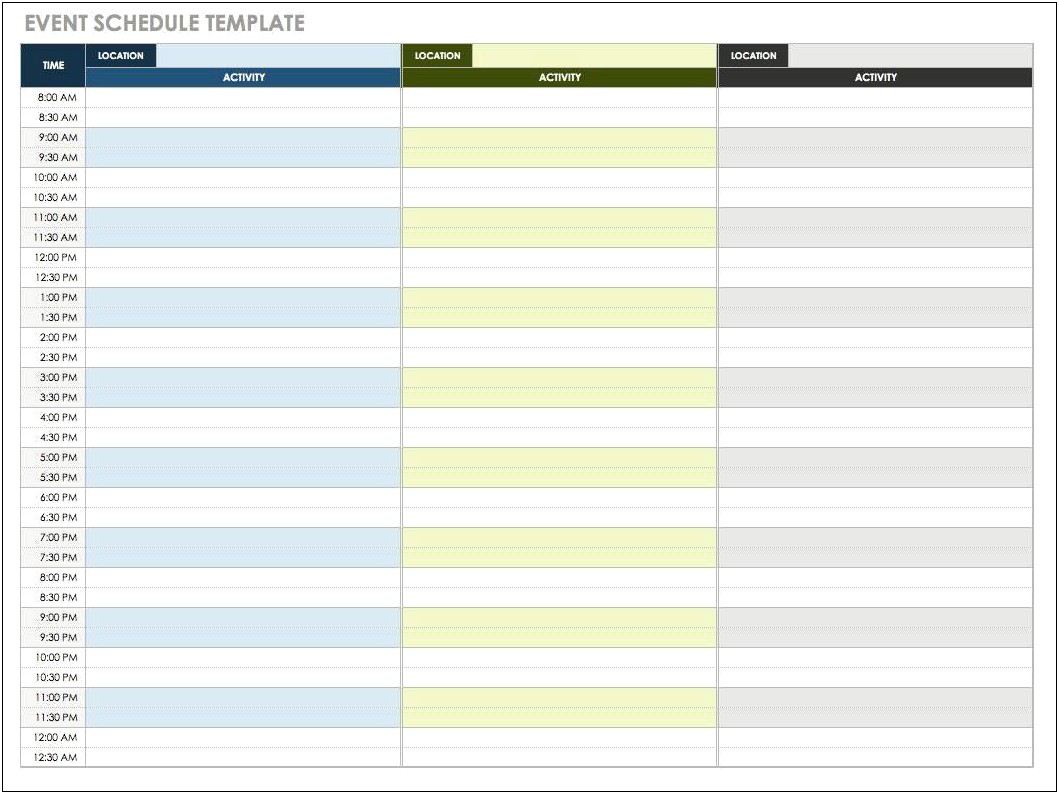 Event Planning Calendar Template 2018 Open Office