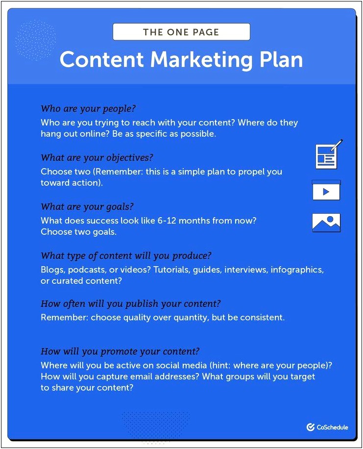 Example Of A Marketing Plan Template