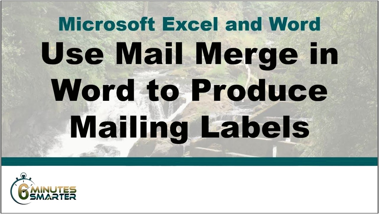 Excel Merge To Word Label Template