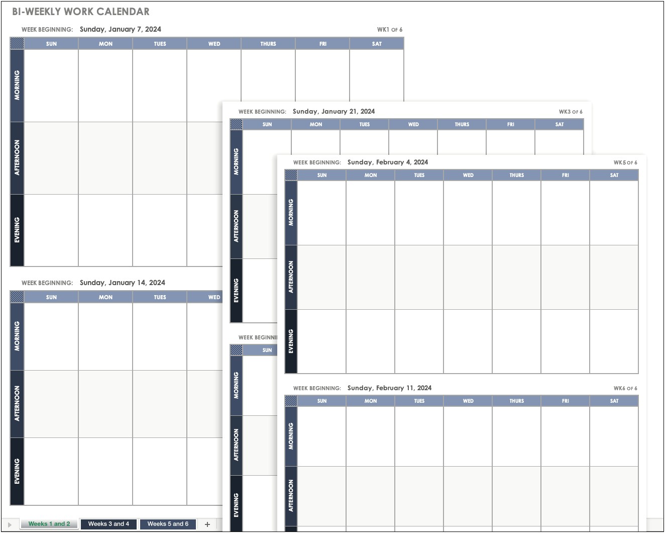 Excel Monthly Planning Template For Teachers