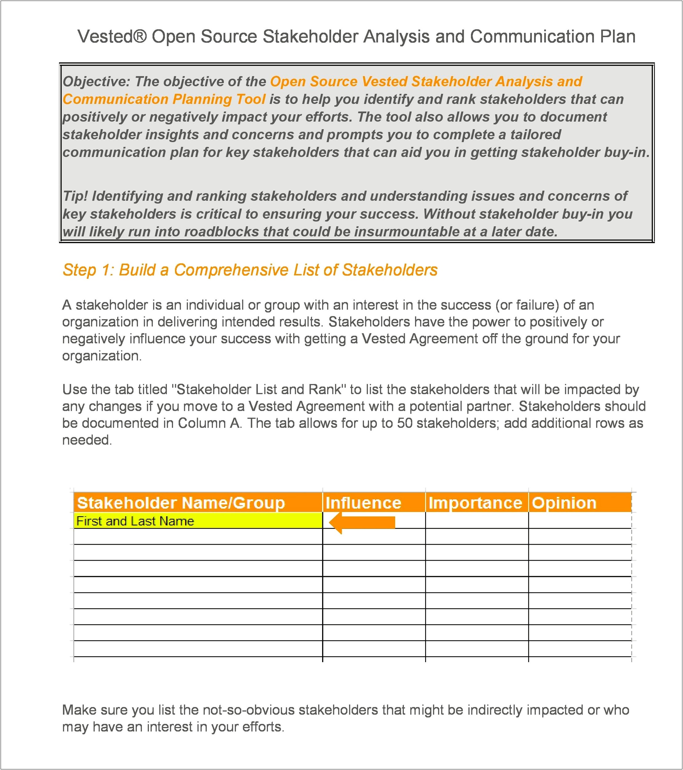 Excel Template For Vested Benefits Plans