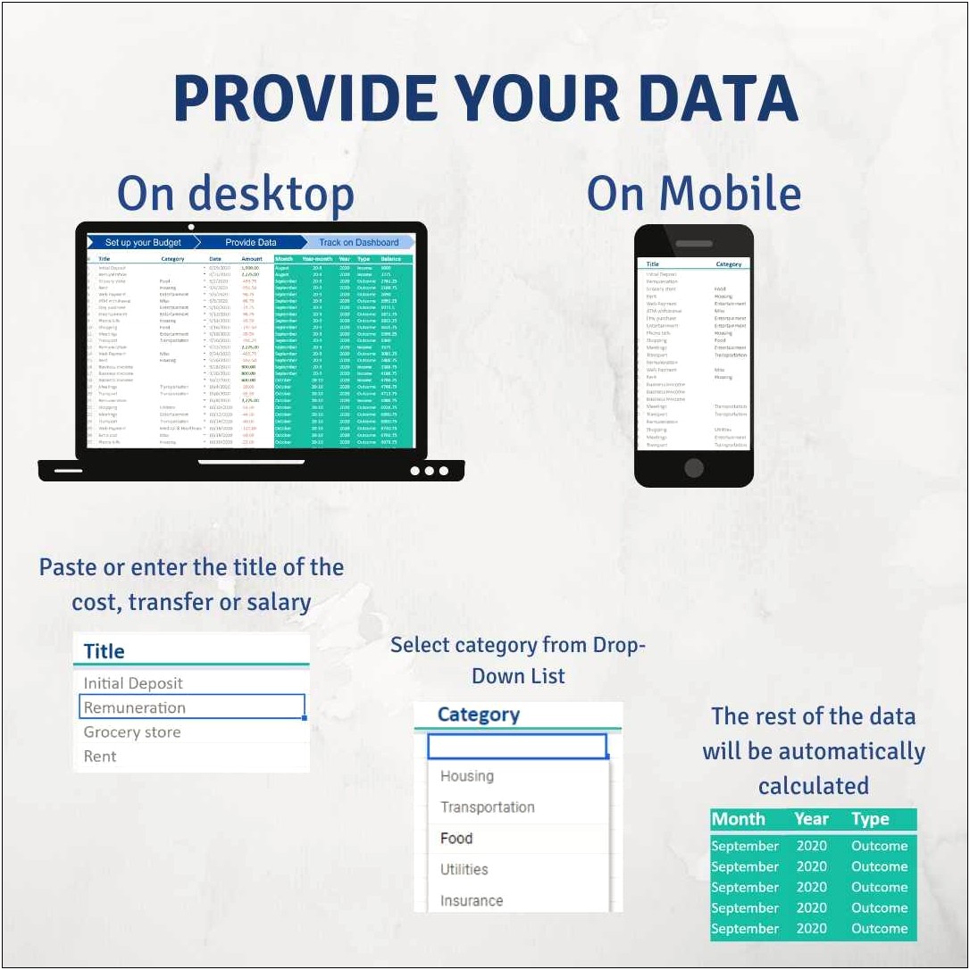 Excel Template Meal Planning And Bduget