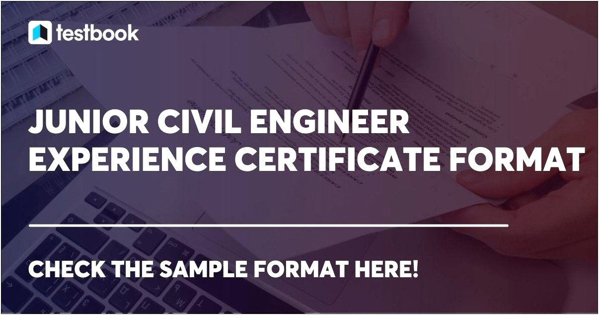 Experience Letter Template For Civil Engineer