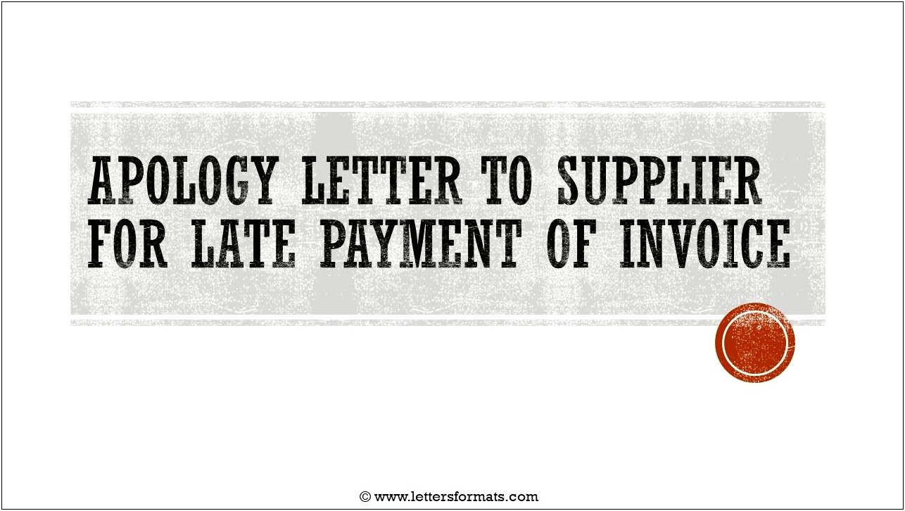 Explanation Letter For Late Credit Card Payments Template