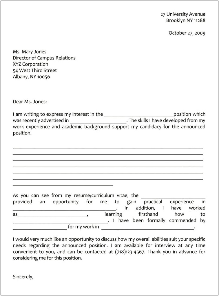 Expression Of Interest Tender Letter Template