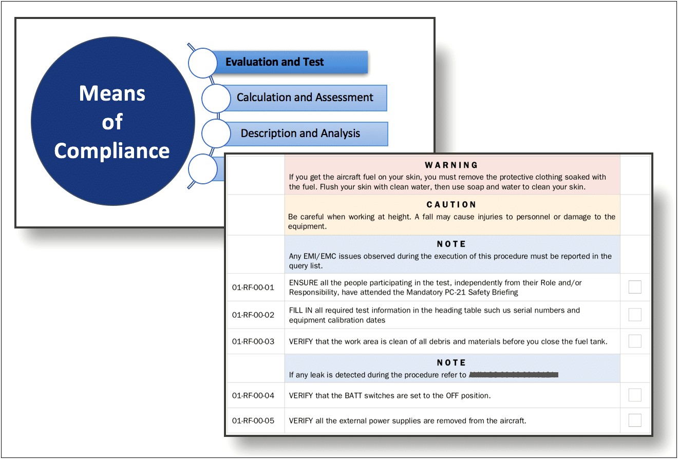 Faa Safety Plan Compliance Document Template