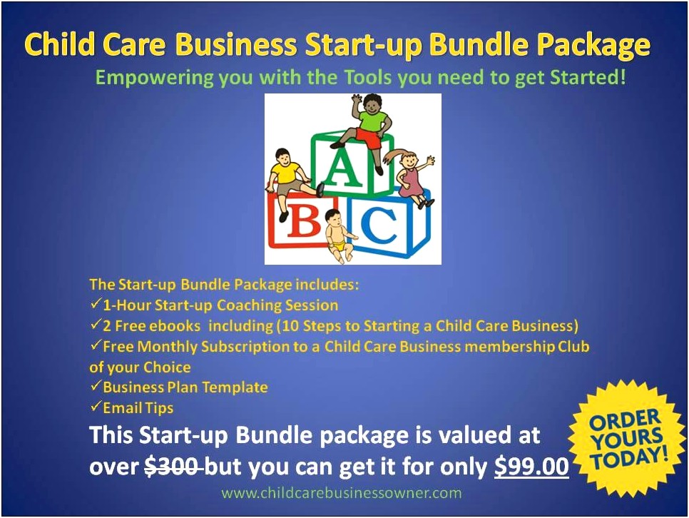 Family Day Care Business Plan Template