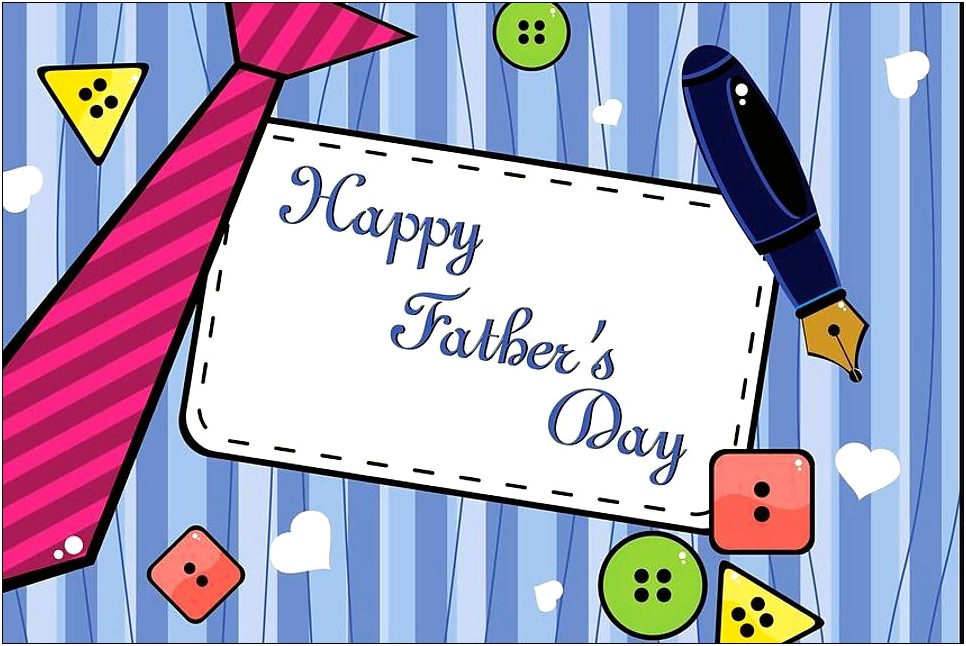 Father's Day Card Template Printable