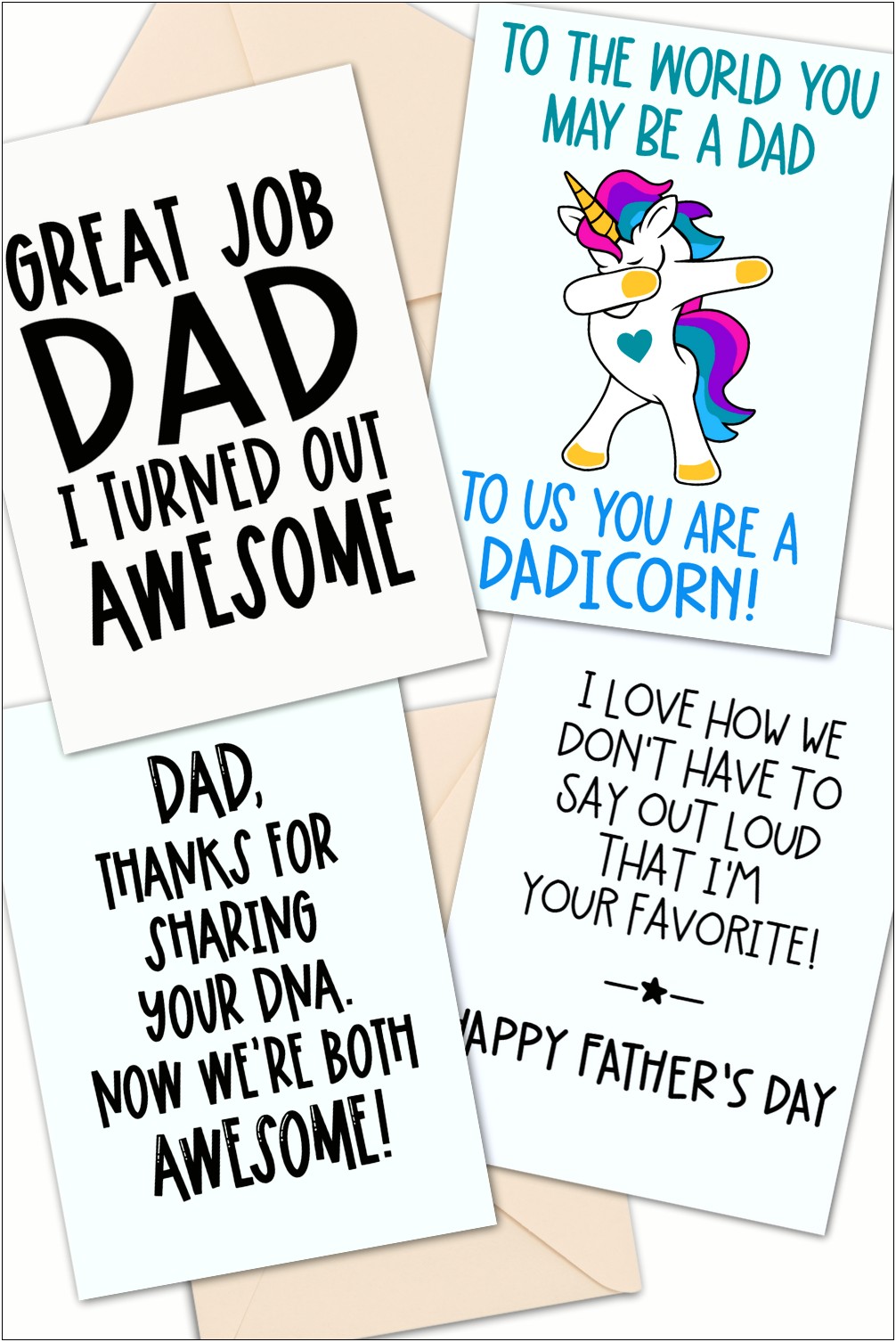 Father's Day Magic Card Template