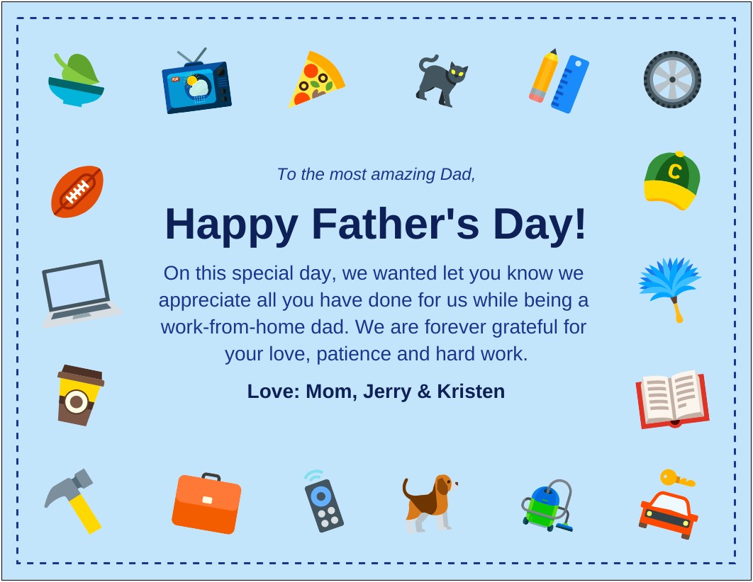 Father's Day Photo Card Template