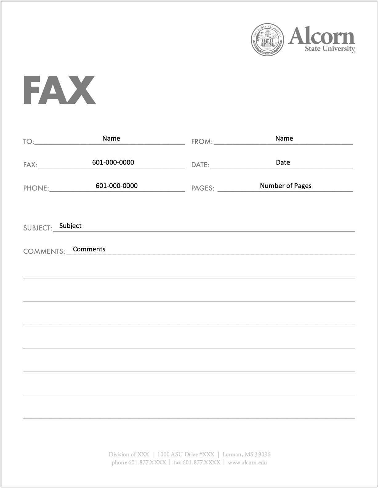 Fax Cover Sheet Template Word With Hearts