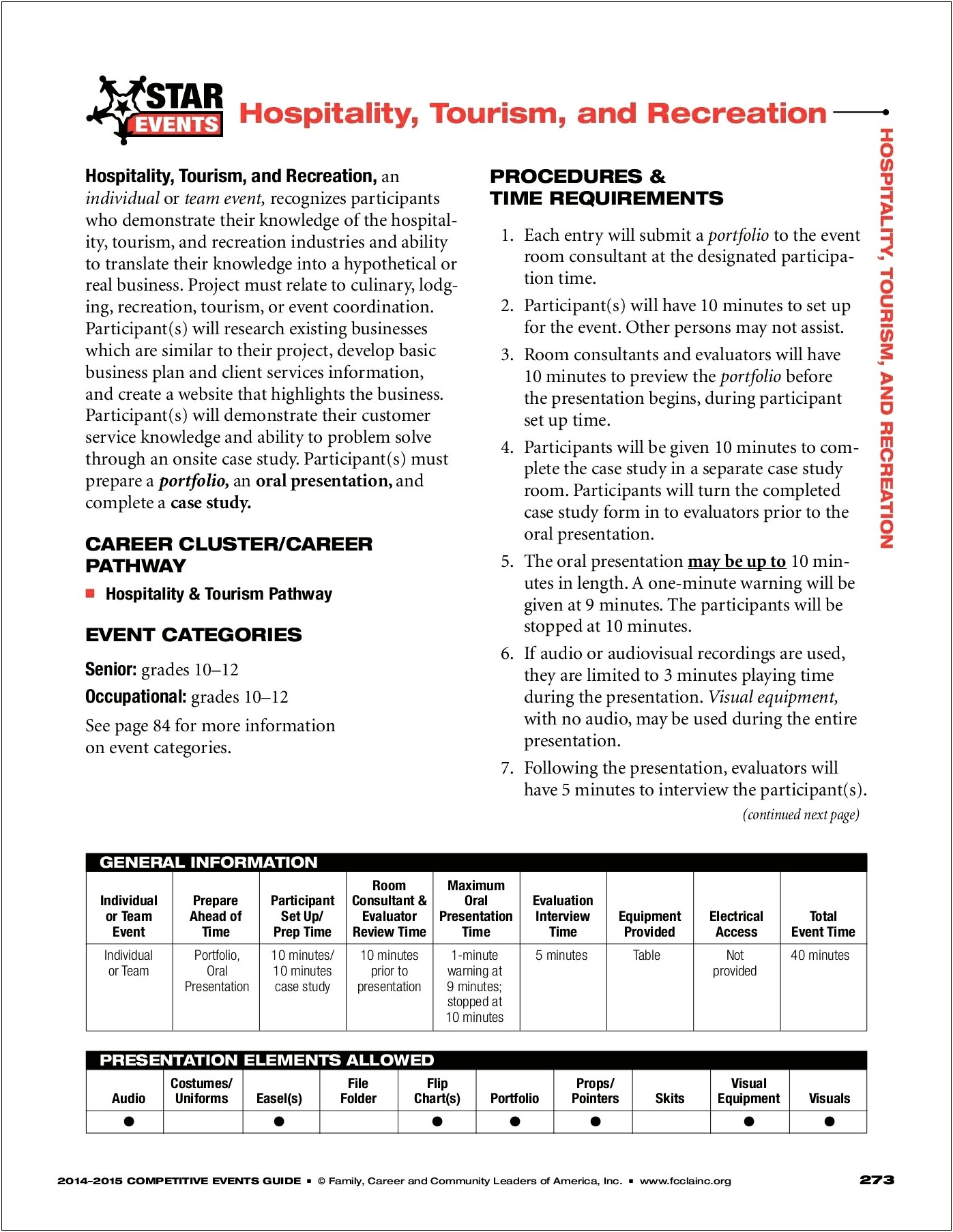 Fccla Star Events Planning Process Summary Template