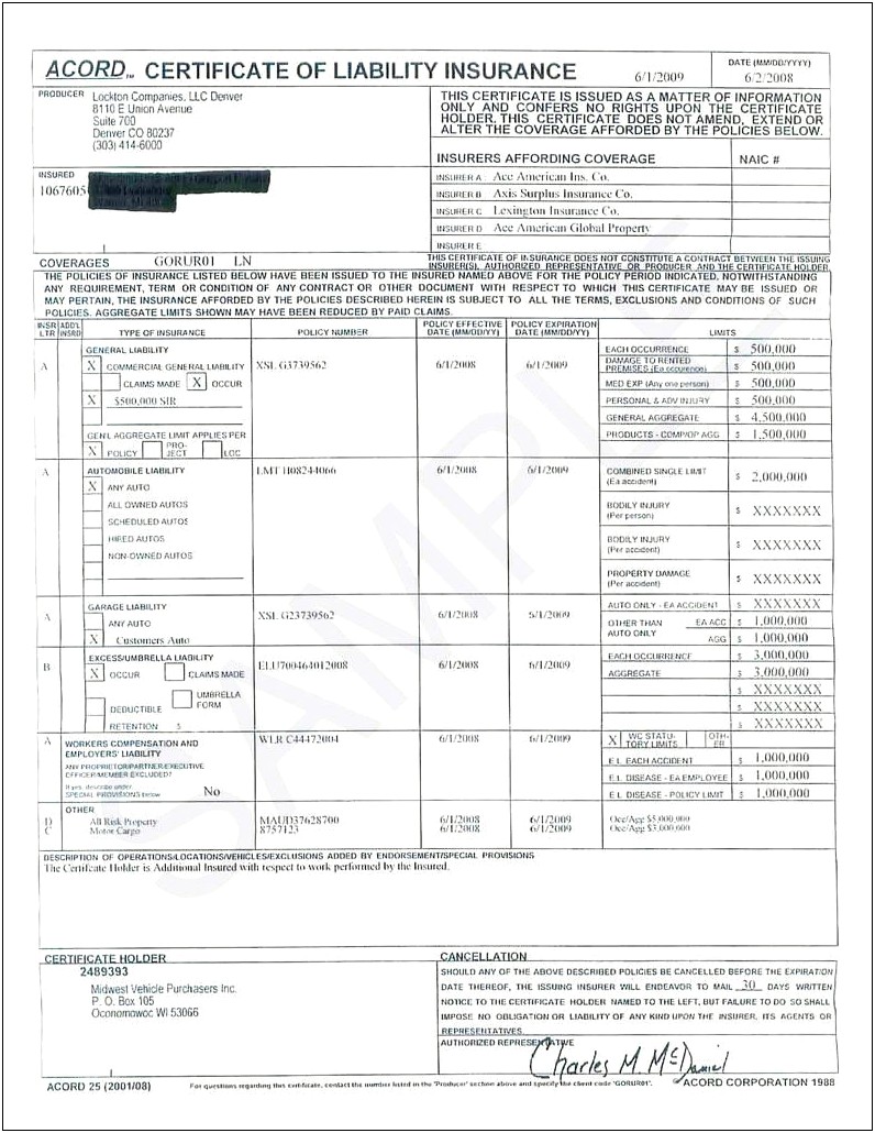 Fillable Fake Car Insurance Card Template