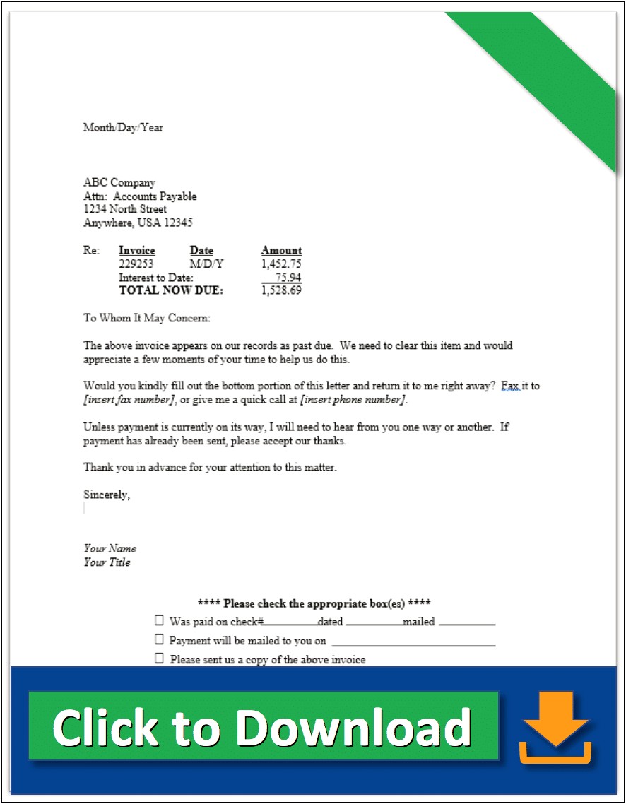 Final Notice Debt Collection Letter Template