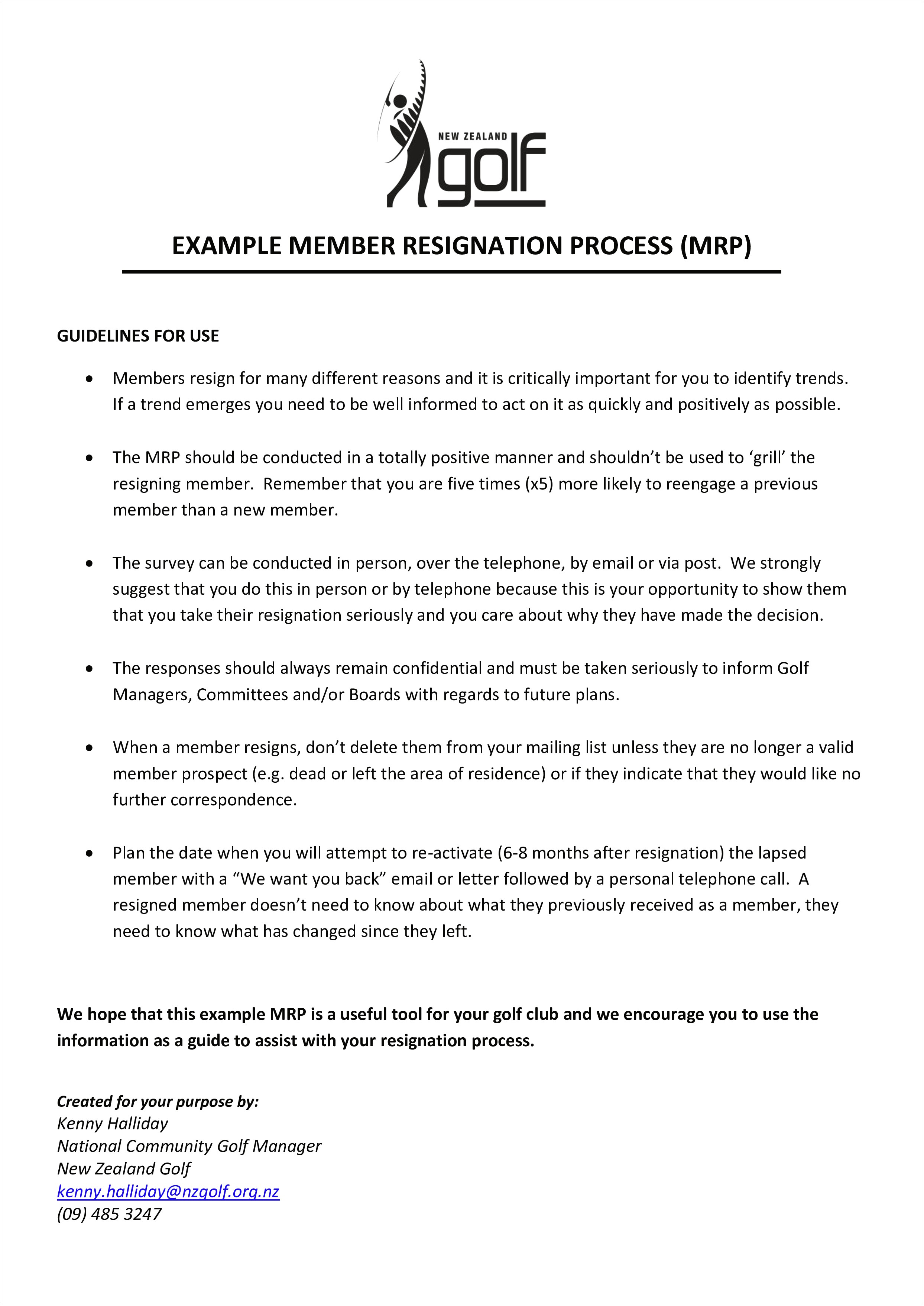 Final Warning Letter Template New Zealand