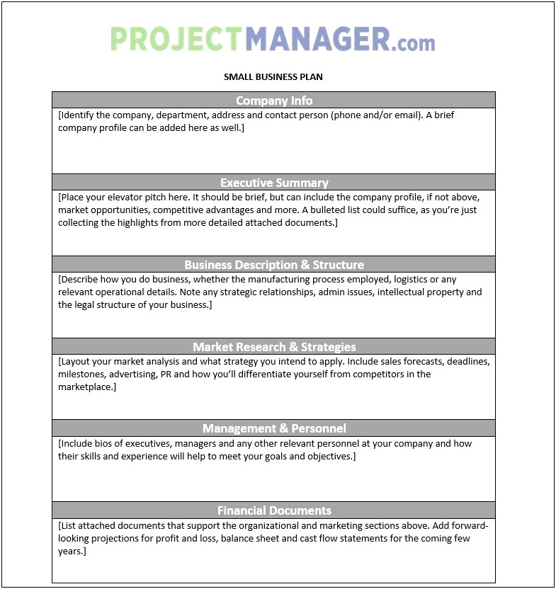 Financial Analysis Template For A Business Plan