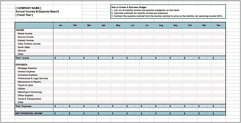 Financial Plan Organization Templates For Budgets