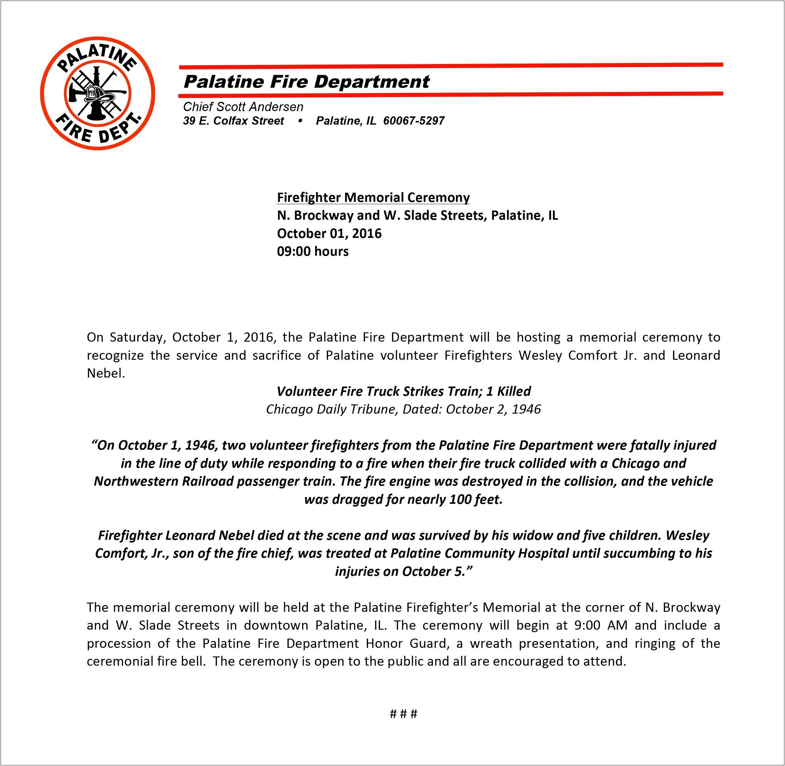 Fire Department Letterhead Template Word Doc