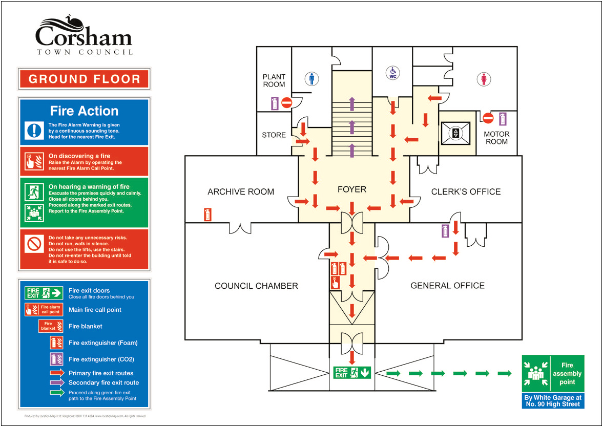 Fire Evacuation Plan Floor Plan Template