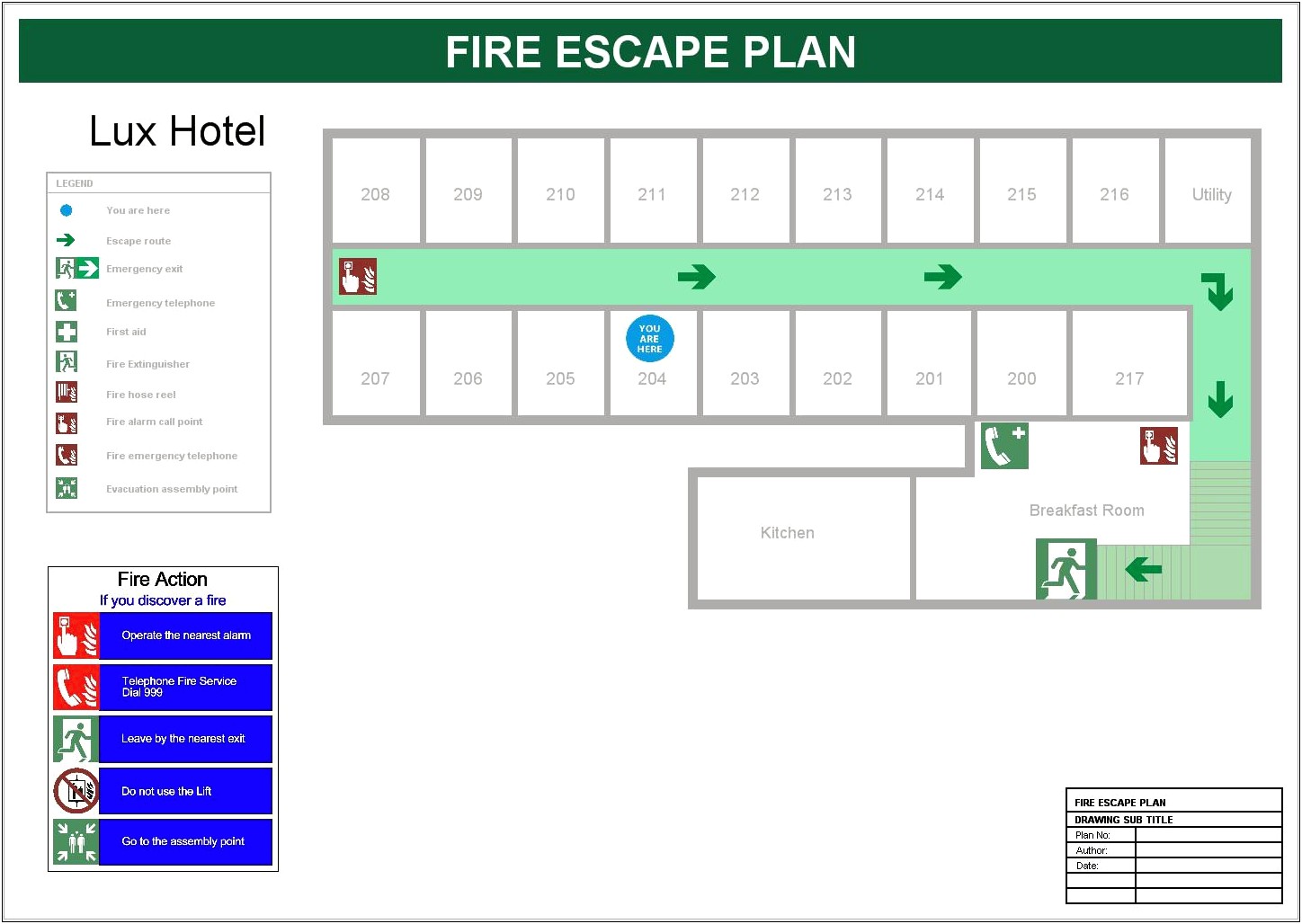 Fire Evacuation Plan Template For Home Uk