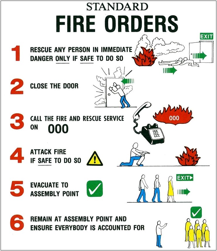 Fire Safety Plan Template For Missouri