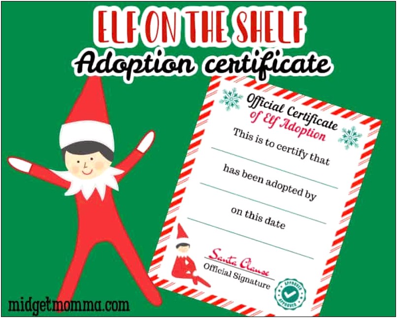 First Elf On The Shelf Arrival Letter Template